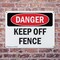 Signmission Keep Off Fence, 14 in W x Rectangle, Plastic OS-2PACK-DS-P-1014-L-2504 - alternate 3